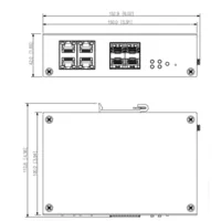 Switch Hardened PoE 4 puertos 10/100 +4SFP Gigabit 96W Gestionable Layer2