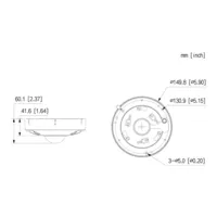FishEye IP Panamorph H.265 12M DN IR10m 1.29mm IR10m IK10 IP67 Audio SD PoE MIC E/S AI
