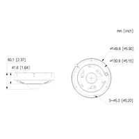 FishEye IP H265 8M IR10m 1.85mm IK10 IP67 SD PoE AUDIO MIC/Altavoz E/S AI