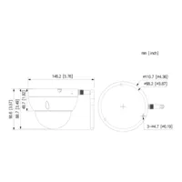 Dome IP H.265 4M DN dWDR IR30m 2.8mm IK10 IP67 SD WiFi
