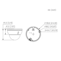Domo IP H265 2M WDR Iluminación Dual LED30m/IR30m 2.8mm IK10 IP67 PoE SD MIC AI
