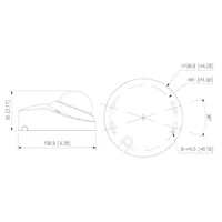 Domo IP H265 2M FULL COLOR WDR Iluminación Dual LED30m/IR30m 2.8mm IK10 IP67 PoE MIC AUDIO E/S AI