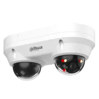 Cámara IP H265 2x4MP Dual-Directional WDR Iluminación Dual LED20m/IR30m 3.6mm IP67 IK10 PoE AUDIO MIC E/S AI