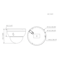 Dome IP H.265 5M DN SMART WDR Starlight IVS SMD IR40m 2.7-13.5VFM IP67 IK10 PoE MIC AI