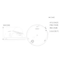 Domo IP H265 6M WDR Iluminación Dual LED30m/IR30m 2.8mm IK10 IP67 PoE MIC AUDIO E/S AI