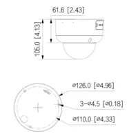 Dome IP TiOC 2.0 H.265 8M WDR IVS SMD Illum Dual LED40m/IR50m 2.7-13.5VFM IP67 IK10 PoE MIC AUDIO E/S AI