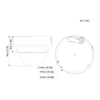 Domo IP H265 4M WDR140dB Iluminación Dual LED50m/IR50m 2.8mm IK10 IP67 ePoE SD AUDIO MIC E/S AI