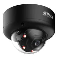 Domo IP H265 8M WDR Iluminación Dual LED50m/IR60m 2.7-12VFM IK10 IP67 ePoE SD AUDIO MIC E/S AI. Color Negro