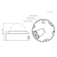 Dome IP H.265 8M WDR Deeplight IR40m 2.7-12VFM IK10 IP67 PoE+ SD AUDIO E/S AI