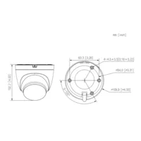 MiniDomo IP H265 3M Iluminación Dual LED30m/IR30m 2.8mm IP67 MIC/Altavoz WiFi AI