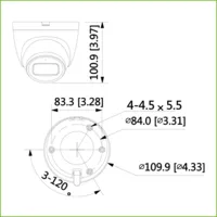 Dome IP H.265 2M DN SMART Starlight IVS IR30m 2.8mm IP67 PoE SD MIC color negro