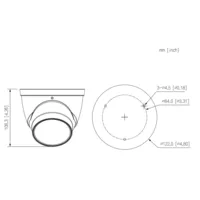 Dome IP H.265 2M DN WDR 3DNR Starlight IR40m 2.7-13.5VFM IP67 PoE SD MIC AI
