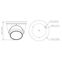Dome IP H.265 4M DN WDR 3DNR Starlight IR40m 2.7-13.5VFM IP67 PoE SD MIC AI