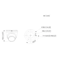 MiniDomo IP 4M H265 FULL COLOR WDR Iluminación Dual LED30m/IR30m 2.8mm IP67 PoE MIC/Altavoz AI