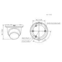 Dome IP H.265 8M DN WDR Starlight IR30m 2.8mm IP67 PoE SD MIC AI