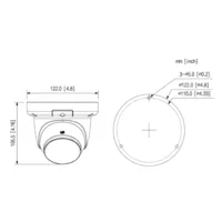 MiniDomo IP 6M H265 WDR Iluminación Dual LED30m/IR30m 2.8mm IP67 PoE MIC AI