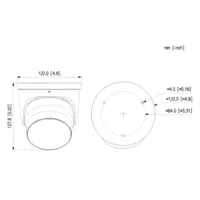 MiniDomo IP WizColor TiOC PRO H265 8M WDR Iluminación Dual LED50m/IR50m 2.7-12VFM IP67 PoE MIC/Altavoz AUDIO E/S AI. Color negro