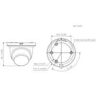 MiniDomo IP H265 2M WDR Deeplight IR50m 2.8mm IP67 PoE SD MIC AUDIO E/S AI Quick-to-install