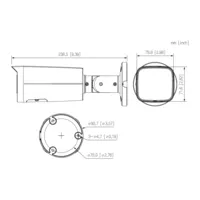 Bullet IP H.265 4M WDR Starlight IR60m 2.7-13.5VFM IP67 PoE SD MIC AI