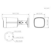Tubular IP WizColor PRO H265 4M WDR LED50m 3.6mm IP67 PoE MIC AI