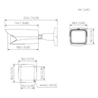 Bullet IP H.265 2M WDR Deeplight IR150m 5-60VFM IP67 IK10 ePoE AUDIO E/S AI
