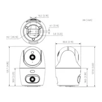 Cubo PT IP DUAL-LENS H265 3M+3M DN LED30m/IR30m 3.6mm SD 5V MIC/Altavoz WiFi