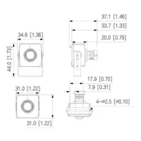Minicámara IP H.265 Pinhole 2M DN WDR Starlight 2.8mm IVS AUDIO MIC