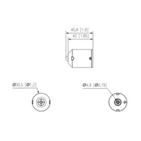 Minicámara IP H265 Pinhole 4M WDR 2.8mm AUDIO E/S + Unidad principal AI