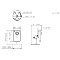 C2K-P - Cubo IP H265 2MP DN IR30m 2.8mm SD 12V E/S MIC/Altavoz PoE WiFi