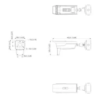 Tubular IP ANPR H265 4MP 3IR850nm 8-32VFM IP68 IK10 PoE E/S AI con Radar de velocidad