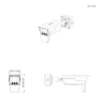 Tubular IP ANPR H265 4MP 3IR850nm 8-32VFM IP68 IK10 PoE E/S AI con Radar de velocidad