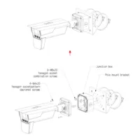 Tubular IP ANPR H265 4MP 3IR850nm 8-32VFM IP68 IK10 PoE E/S AI con Radar de velocidad