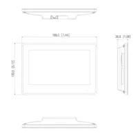 Kit Videoportero 2-hilos IP exterior para Insertar + monitor interior