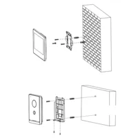 Kit Videoportero IP WiFi exterior de Superficie + monitor WiFi interior