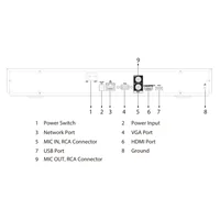 NVR 8ch 80Mbps H265 4K HDMI 2HDD