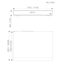NVR 16ch 512Mbps 4K H265 1xHDMI 2HDD E/S AI
