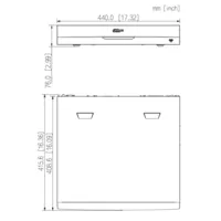 NVR 16ch 384Mbps H265 2xHDMI 16PoE 4HDD E/S AI