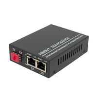 Convertidor de medios ópticos, módulo SFP a 2 x RJ45