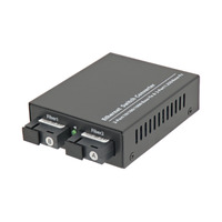 Convertidor Óptico 2 x Base-FX Bidi (TX:1310/RX:1550nm) + 2 x RJ45 (10/100/1000Mbps) [20Km]