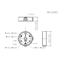 Caja conexiones Impermeable para HDW8 HDBW6 SD22
