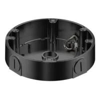 Caja conexiones circular para HDBWx Dahua con anclaje en 3 o 4 puntos. Color Negro
