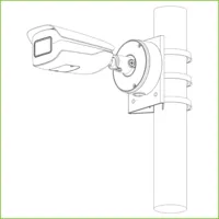 Adaptador a poste para cámaras