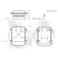 Caja alimentación y conexiones Water-proof IP66 para cámaras