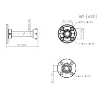 Soporte para montaje en techo para PFA106 PFA117