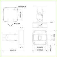 Soporte para radar Series PFR4Q- y PFR4K-