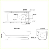 Carcasa exterior en aluminio IP67 IK10 calefactor ventilador IR100m 24Vac