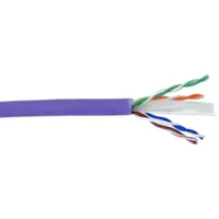 Bobina 305mts Cable UTP CAT6 0.53mm Cobre sin Oxigeno CE CPR Cca. Cubierta LSZH Violeta