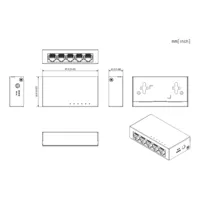 Switch 5 puertos Gigabit No_Gestionable Layer2