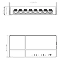 Switch 8 puertos 10/100 No_Gestionable Layer2