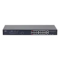 Switch PoE 2.0 16 puertos Gigabit + 2 Combo Gigabit RJ45/SFP Uplink 130W Gestionable Layer2